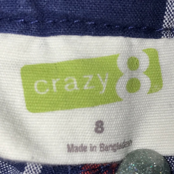 Crazy 8 - Boys Plaid Shorts Size 8 - Picture 3 of 4